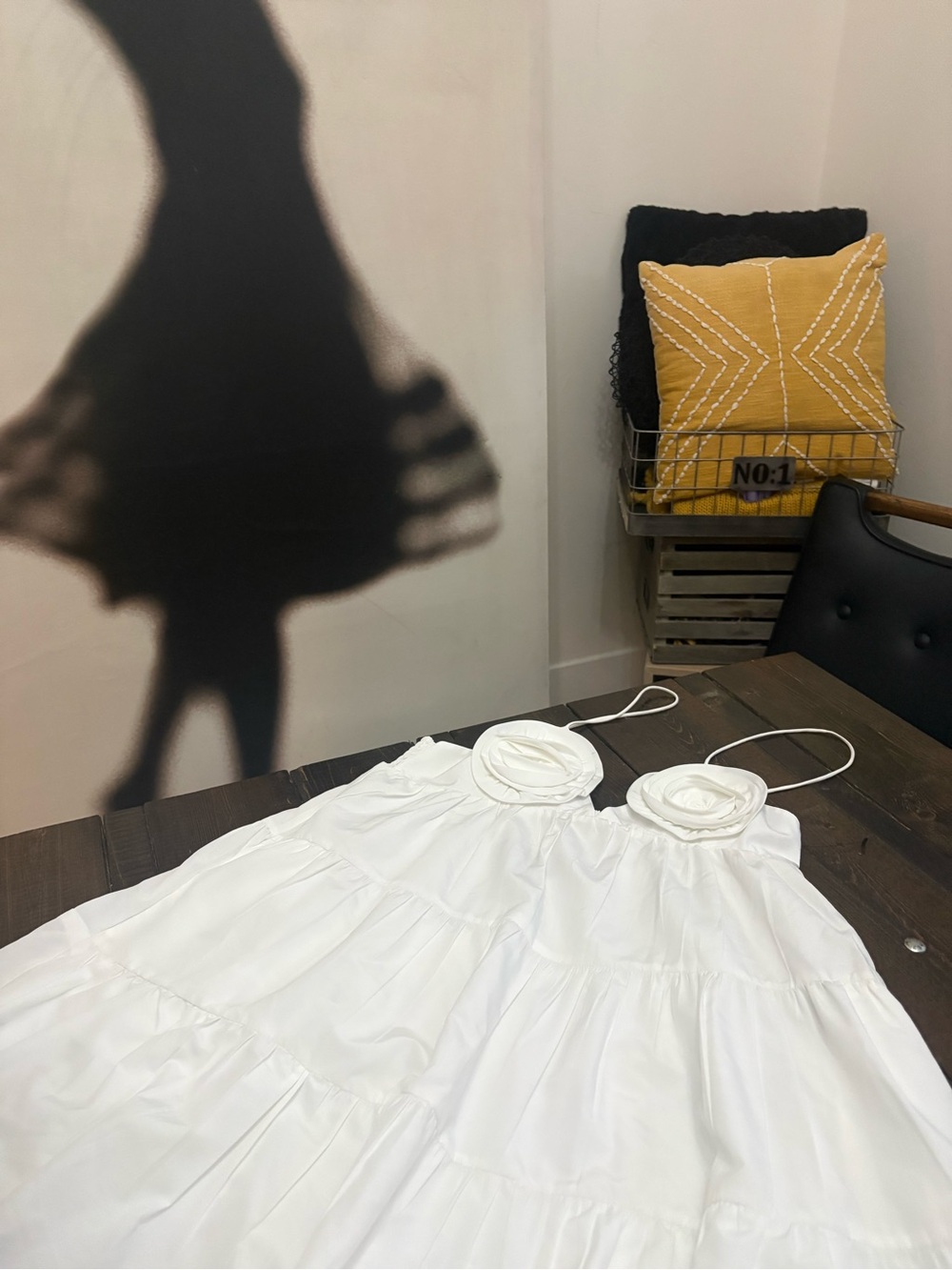 Zara White poplin Tank Top dress